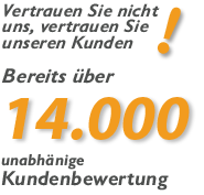 Bewertungen unserer Kunden