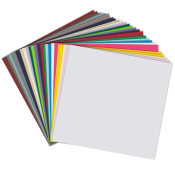 Farbkartonset "25 Farben Premium " 25x Cardstock in 25 Farben Format 12x12 - farbig sortiert