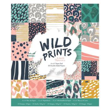 Papierblock 6x6" Papermania "Wild Prints" 50 Bogen 