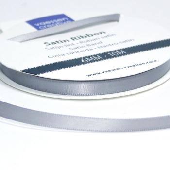 Vaessen Creative - Satinband 6mm 10 Meter Silber