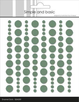 Simple and Basic Adhesive Enamel Dots "Eucalyptus" - Klebepunkte