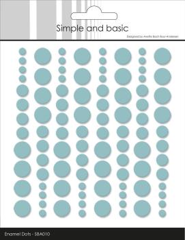 Simple and Basic Adhesive Enamel Dots "Mint" - Klebepunkte