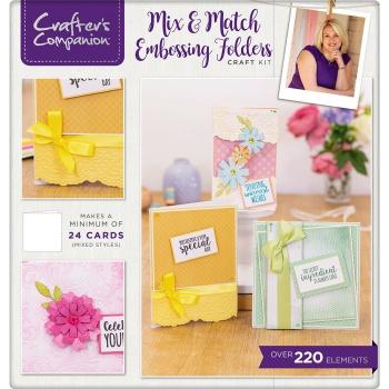 Crafters Companion -Mix and Match Embossing Folders Craft Kit- 