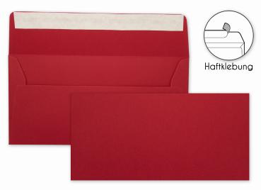 Briefumschlag DIN-Lang 120g/m² oF Haftklebung in weihnachtsrot