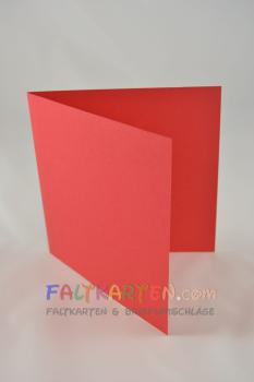 Doppelkarte - Faltkarte 15x15cm, 240g/m² in rot