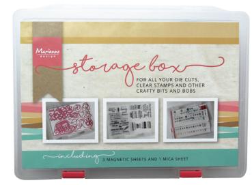 Marianne Design - Storage Box with magnetic Sheets A5 - Box mit Magnetblätter - Glimmerstempelblatt