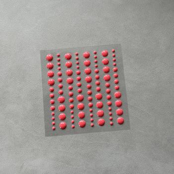 Simple and Basic Adhesive Enamel Dots" Calm Red " - Klebepunkte