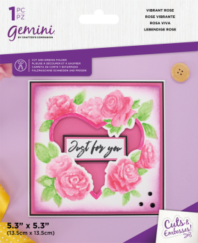 Gemini - Cut and Emboss Folder - Vibrant Rose - Schneide- und Prägeschablone - Lebendige Rose