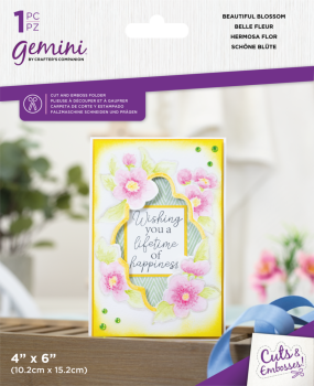 Gemini - Cut and Emboss Folder - Beautiful Blossom - Schneide- und Prägeschablone - Schöne Blüte 