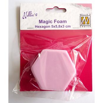 Nellie's Choice - Magic Foam Block - " Hexagon " - Mal, Tupf- und Wisch-Schwamm