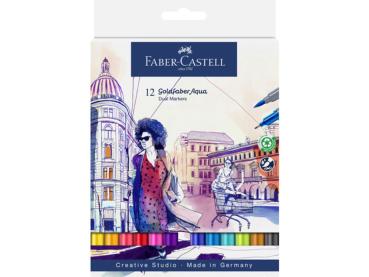 Faber-Castell - Aquarellstifte "Goldfaber Aqua Dual Markers" 12 Stück