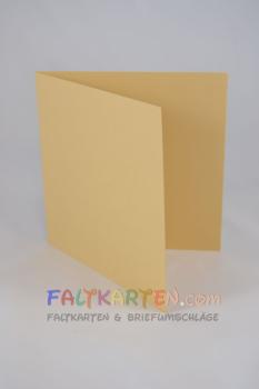 Doppelkarte - Faltkarte 15x15cm, 240g/m² in cappuccino