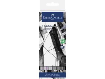 Faber-Castell - Aquarellstifte "Goldfaber Aqua Dual Markers Shades of Grey"
