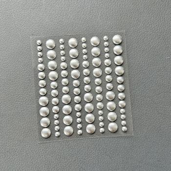 Simple and Basic - Adhesive Enamel Dots "Metallic Silver"