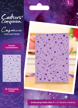 Crafters Companion - Prägefolder "Cosmic Constellation" 2D Embossingfolder