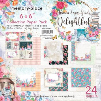 Memory Place - Designpapier "Delightful" Paper Pack 6x6 Inch - 24 Bogen