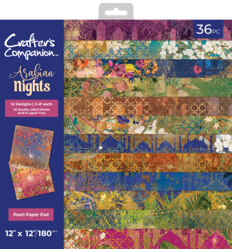 Crafters Companion - Designpapier "Arabian Nights" Paper Pack 12x12 Inch - 36 Bogen