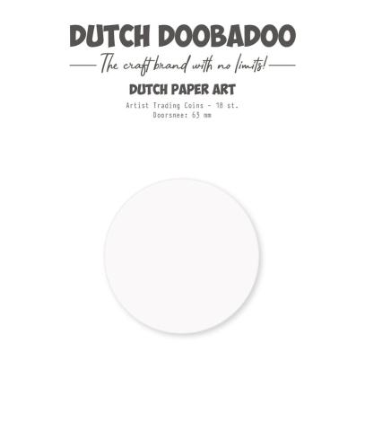 Dutch Doobadoo "Artist Trading Coins" Paper Art ⌀6,3cm - 18 Stück