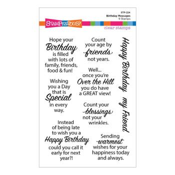 Stampendous - Stempelset "Birthday Messages" Clear Stamps