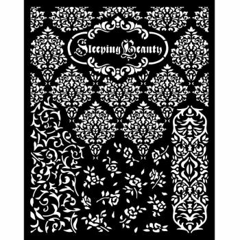 Stamperia - Schablone 20x25cm "Sleeping Beauty Textures" Stencil