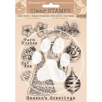 Stamperia - Stempelset "Romantic Christmas" Clear Stamps
