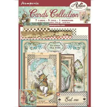 Stamperia - Stanzteile "Alice In Wonderland" Cards Collection