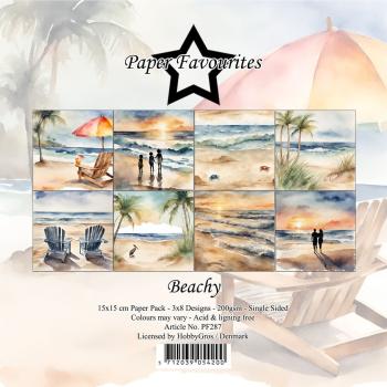 Paper Favourites - Designpapier "Beachy" Paper Pack 6x6 Inch - 24 Bogen