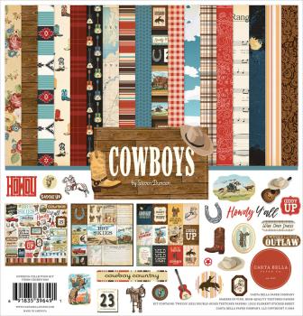 Carta Bella - Designpapier "Cowboys" Collection Kit 12x12 Inch - 12 Bogen 