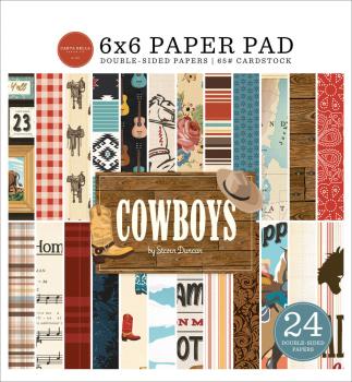 Carta Bella - Designpapier "Cowboys" Paper Pad 6x6 Inch - 24 Bogen