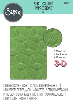 Sizzix - 3D Prägefolder "Defined Petals" Embossing Folder