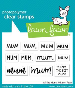 Lawn Fawn - Stempelset "All the Mums" Clear Stamp