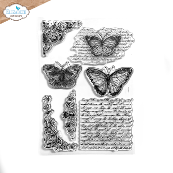 Elizabeth Craft Designs - Stempelset "Butterflies and Swirls" Clear Stamps