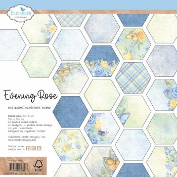 Elizabeth Craft Designs - Designpapier "Evening Rose" Paper Pack 12x12 Inch - 12 Bogen