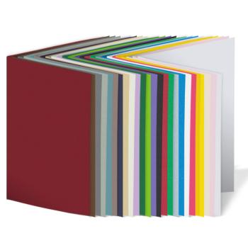 Sortiment "25 Farben Premium " 25x Faltkarten in 25 Farben DIN B6 - farbig sortiert