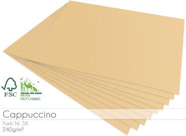Scrapbooking-/ Bastelpapier 240g/m² DIN A3 in cappuccino