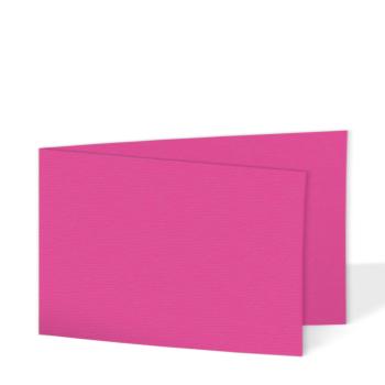 Doppelkarte - Faltkarte 220g/m² DIN A6 quer in struktur pink
