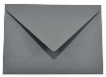 Briefumschlag DIN A7 120g/m² oF Nassklebung in schiefergrau