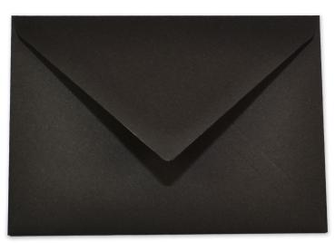 Briefumschlag DIN A7 120g/m² oF Nassklebung in schwarz