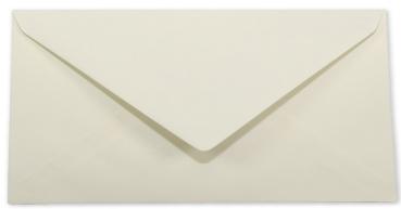 Briefumschlag DIN lang in struktur naturell, 90g, ohne Fenster, Nassklebung