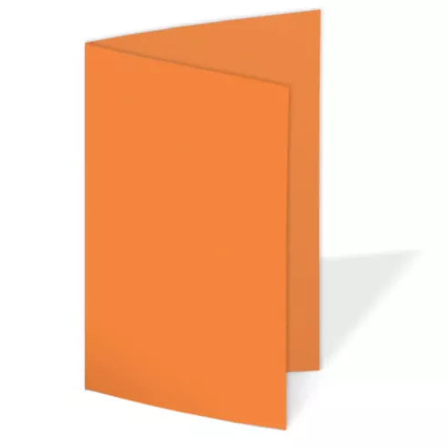 Doppelkarte - Faltkarte 240g/m² DIN A6 in orange