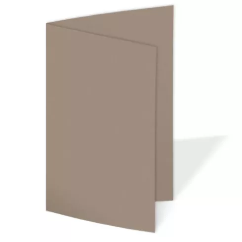 Doppelkarte - Faltkarte 220g/m² DIN A5 in taupe