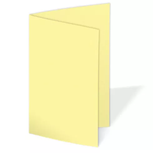 Doppelkarte - Faltkarte 240g/m² DIN B6 in gelb