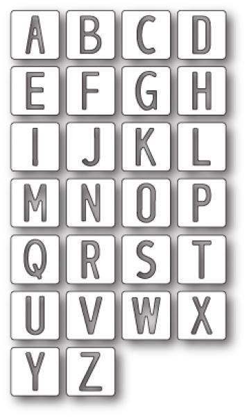 Memory Box Die - Alphabet Tile Letters