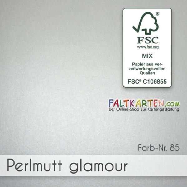 Cardstock "Metallic" - Bastelpapier 250g/m² DIN A4 in perlmutt glamour