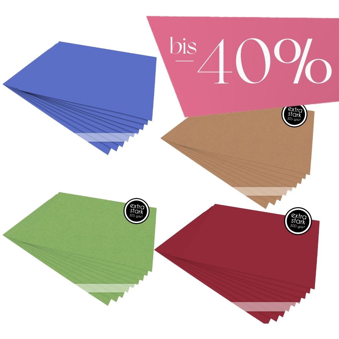 Cardstock Bastelpapier Sonderposten