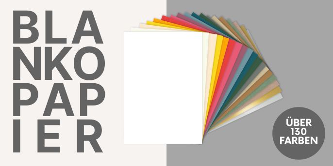 blanko Cardstock in A4, A3 und 12x12