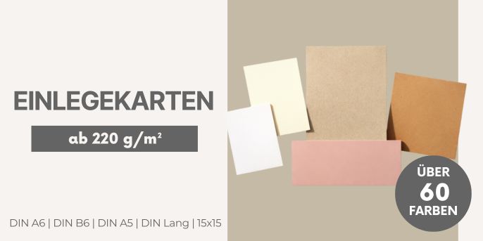 Einlege- & Karteikarten