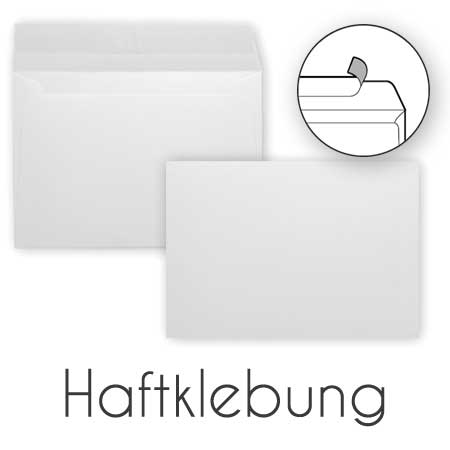 Briefumschlag C6 Haftklebung