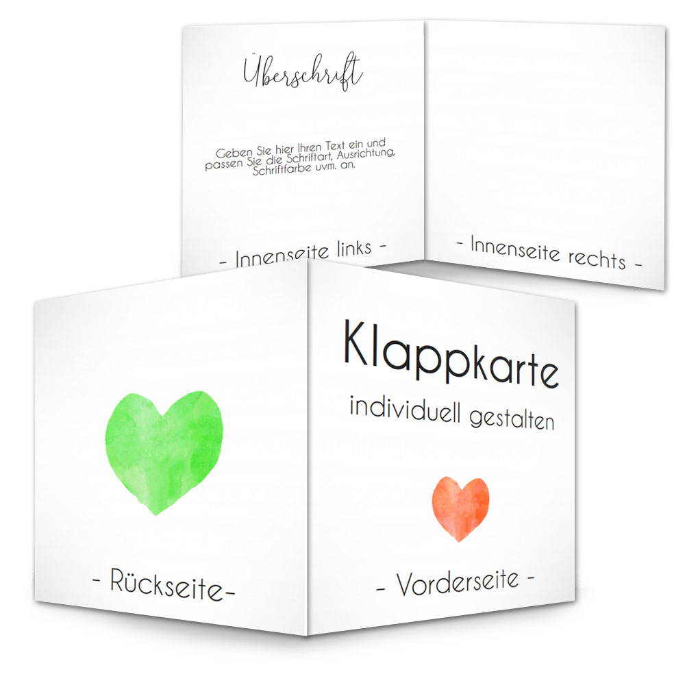 KLappkarte Doppelkarte online gestalten