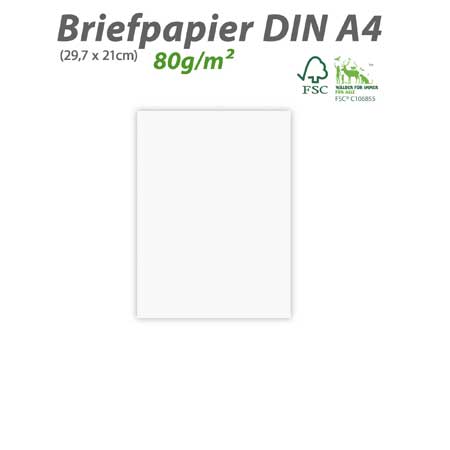 Briefpapier 80g